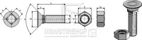  1235812 Śruba płużna M12x1,75x35 z nakrętką sześciokątną INDUSTRIEHOF 3015785.02