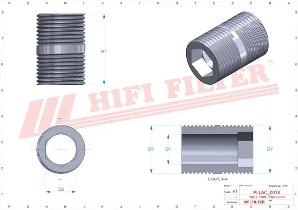 Rysunek wymiarowy Adapter LO 6000