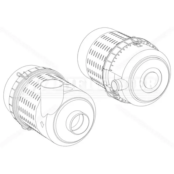 Filtr powietrza kompletny SAH 02C08ADP009