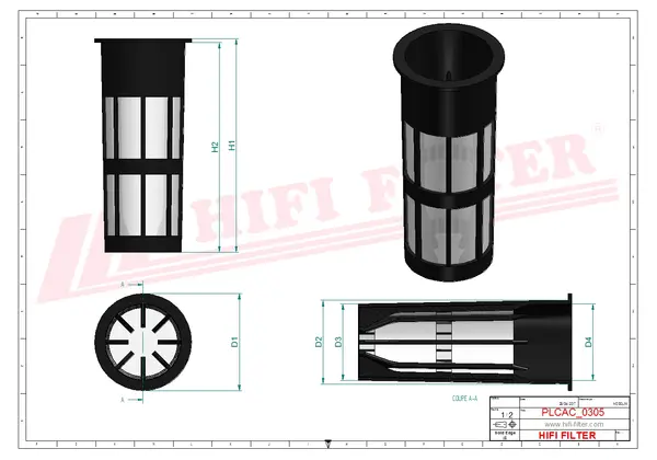 Rysunek wymiarowy Filtr ropy akcesoria filtr wstepny MO 7010