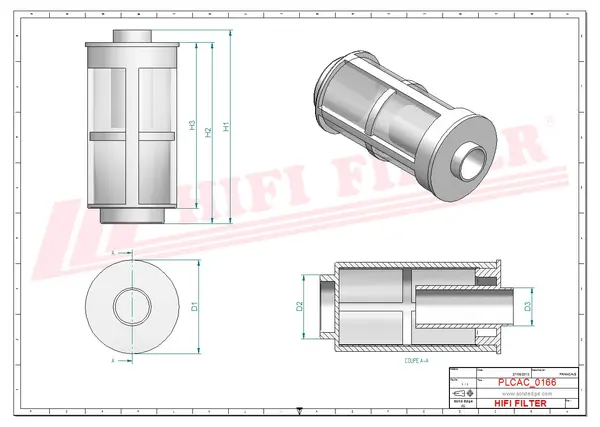 Rysunek wymiarowy Filtr ropy akcesoria filtr wstepny MO 7410