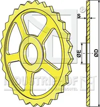  Koło wyrównujące zębate  - O560mm 311-538.97