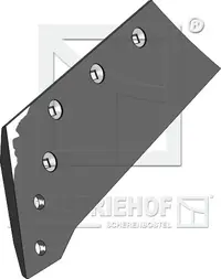  Lemiesz z wymienną nakładką lewy 14" INDUSTRIEHOF 173423.02