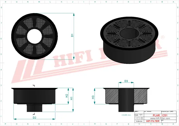 Rysunek Maska filtrujaca SAM 7107
