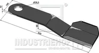  Nóż kosiarki 620mm, prawy INDUSTRIEHOF 63-IND-1847R.97