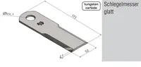  Nóż sieczkarni pokryty wolframem MWS Germany 553860.02