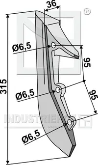  Redlica siewnika z końcówką metalową 99.NO-03.97