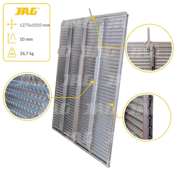 Sito żaluzjowe ocynkowane dolne, lamela-10mm JAG PREMIUM 600111.00