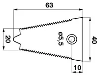  Stalka bagnetu RADURA 522184-S