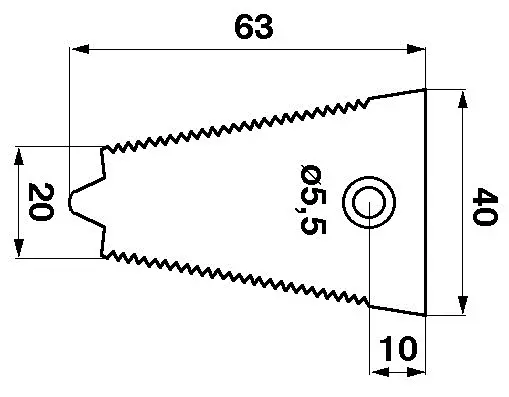 Stalka bagnetu RADURA 522184-S