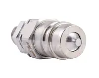  Szybkozłącze hydrauliczne grzybkowe-wtyczka grodziowa wzmacniana z gwintem zewnętrznym, DN12,5, M18X1,5, 10H, ISO7241-A JAG95-0089