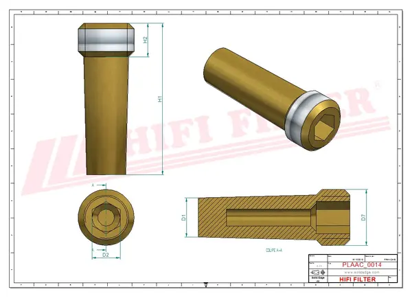Rysunek wymiarowy Tlumik SFE 5000