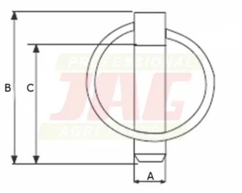 Zawleczka 4,5 mm JAG98-1344