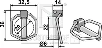  Zawleczka 6.0x21 16-ST36-A2G.97