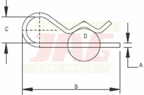 Zawleczka sprężysta 6 mm JAG98-0135